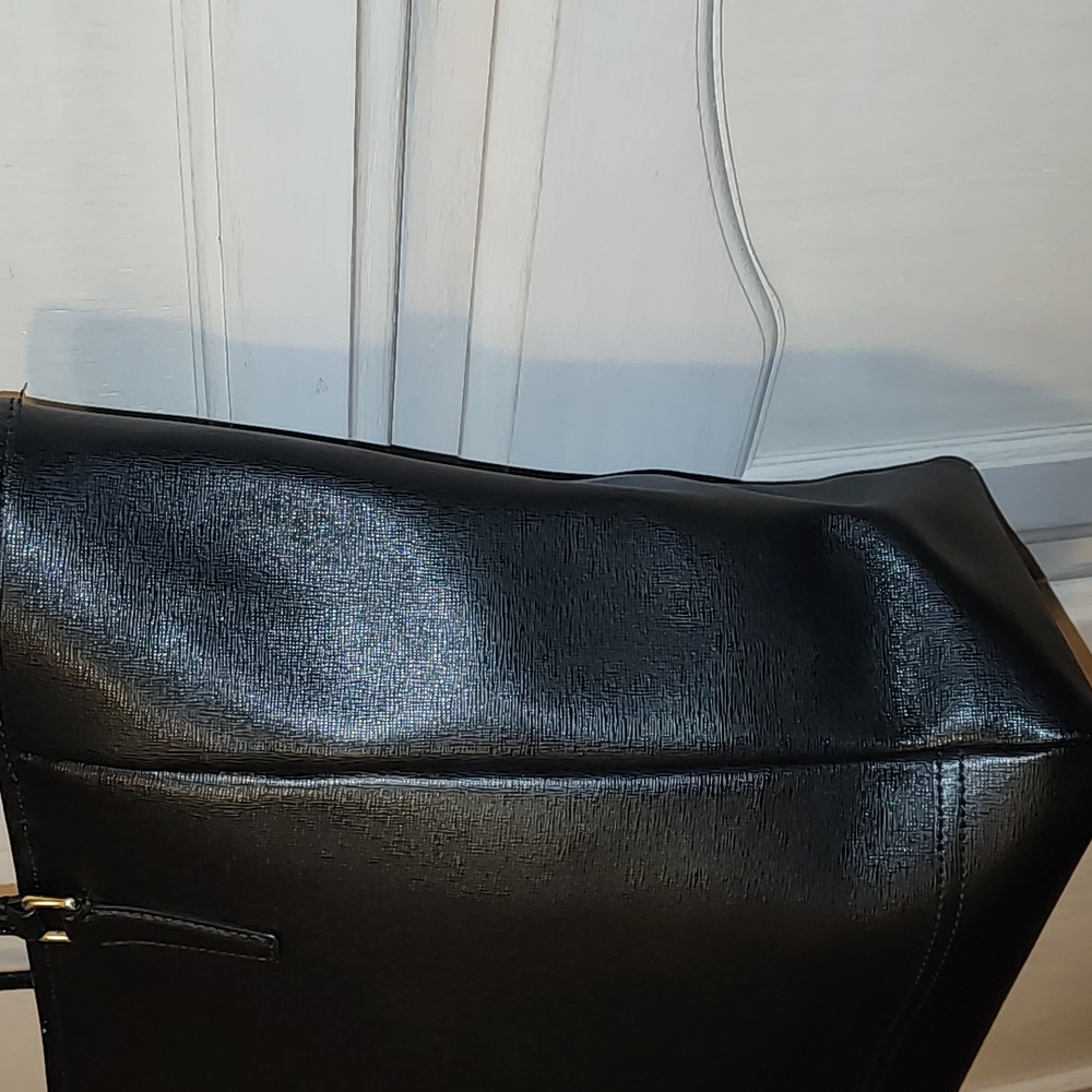 EUC Coach Saffiano Leather North South City Tote Bag- Black - Picture 12 of 14